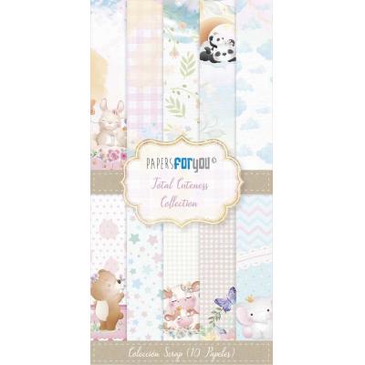 Papers For You Total Cuteness Designpapiere  - Slim Scrap Paper Pack